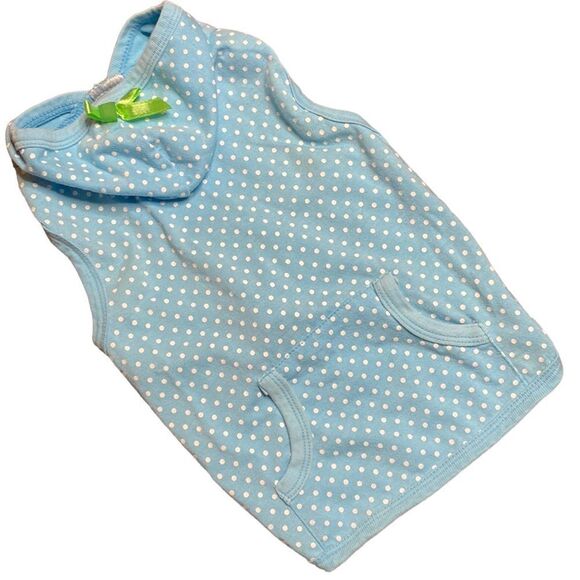 Polka Dog Dog Hoodie Shirt - Picture 1 of 5